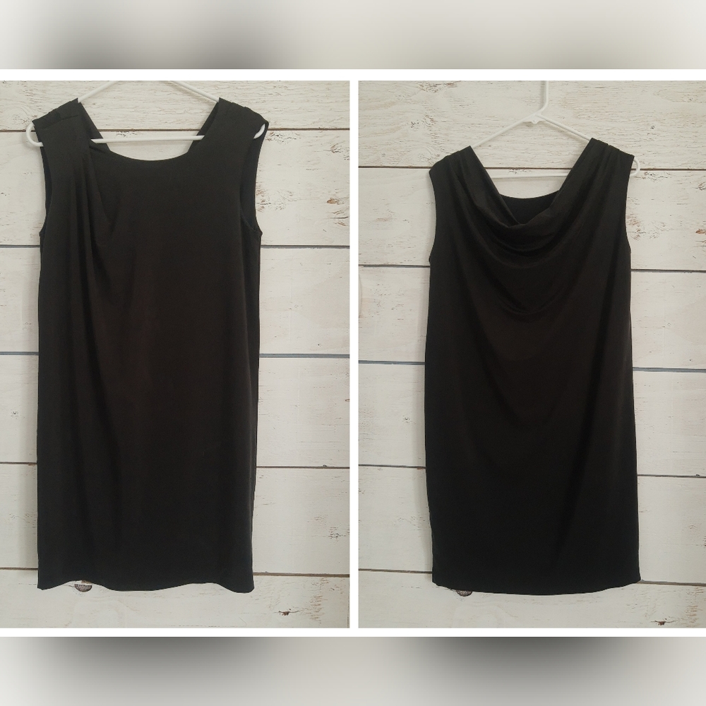 Armani Exchange Sleeveless Graphite Black Mini Dress Size S